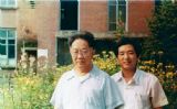 1988年同何镜涵老师在北京画院